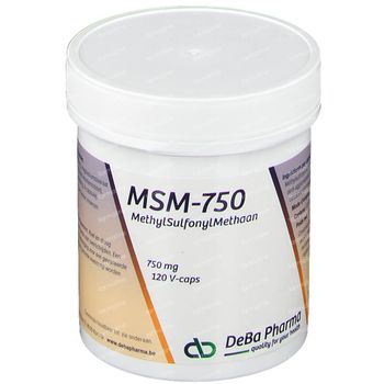 DeBa Pharma MSM 750 mg 120 capsules
