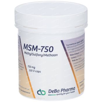 Deba MSM 750 mg 120 capsules