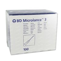 BD Microlance Épingle 20G 1 IV 0.9x25 mm Jaune 100 st