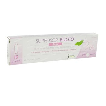 Soria Natural Supposor Bucco Baby 10 suppositoires