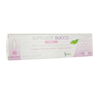 Soria Natural Supposor Bucco Baby 10 suppositoires