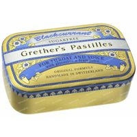 Grethers Pastilles Blackcurrant Sans Sucre 440 g