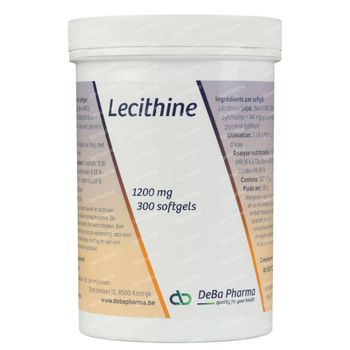 DeBa Pharma Lecithine 1200mg 300 capsules