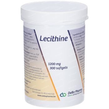 DeBa Pharma Lecithine 1200mg 300 capsules