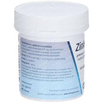 Deba Pharma Zink-Forte 100 comprimés