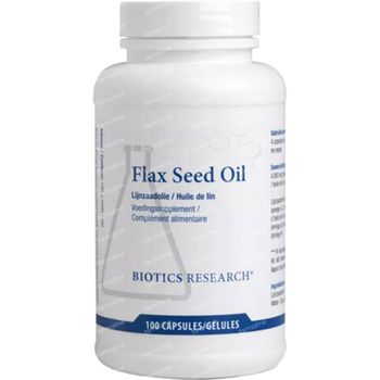 Biotics Research® Flax Seed Oil 100 capsules