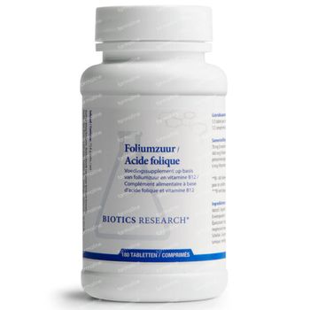 Biotics Foliumzuur 800mcg 180 tabletten