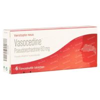 Vasocedine Pseudoefedrine 6 tabletten