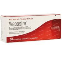 Vasocedine® Pseudoephedrine 60mg 30 tabletten