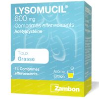 Lysomucil 600mg 14 comprimés effervescents