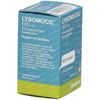 Lysomucil 600mg 14 bruistabletten