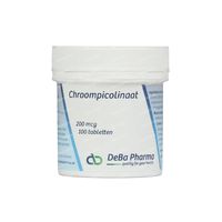 Deba Pharma Chroompicolinaat 200mcg 100  tabletten