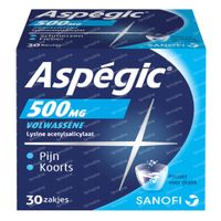 Aspégic 500mg - Pijn 30 zakjes
