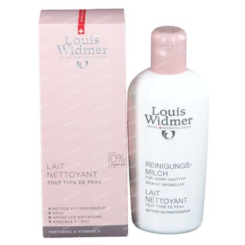 Louis Widmer Reinigingsmelk (Zonder parfum) 200 ml