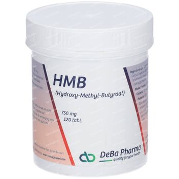DeBa Pharma Hmb 750 Mg 120 comprimés