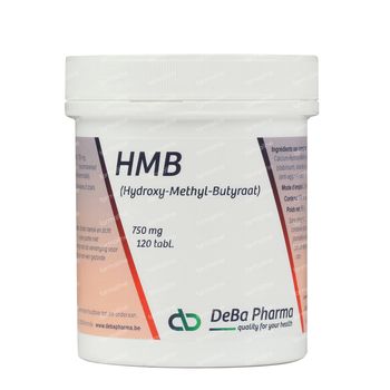 DeBa Pharma Hmb 750 Mg 120 comprimés