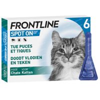 FRONTLINE Spot On Puces et Tiques Chat 6 pipette(s)