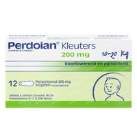 Perdolan® Kleuters 200mg - Bij Symptomatische Behandeling van Koorts en Pijn 12 zetpillen