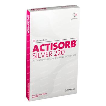 Actisorb Silver 220 19cm x 10.5cm 10 st