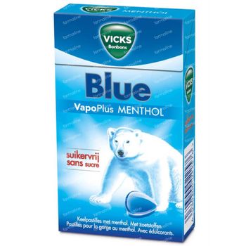 Vicks Past. Blauw Zonder Suiker Box 40 g