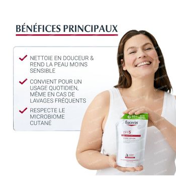 Eucerin pH5 Gel Lavant Recharge Visage et Corps Peau Sèche et Sensible 400 ml
