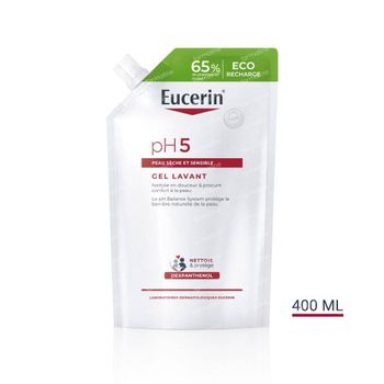 Eucerin pH5 Gel Lavant Recharge Visage et Corps Peau Sèche et Sensible 400 ml