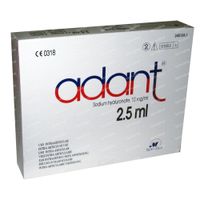 Adant Oplossing Injectie IA 1% 12,50 ml ampoules