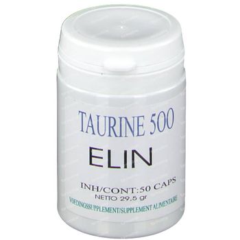 Taurine 500mg 50 capsules