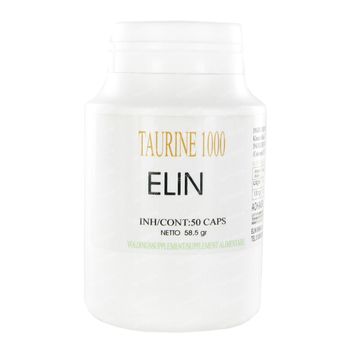 Taurine Elin 1000Mg 50 capsules