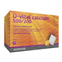 D-Vital Calcium 500/200 Sinaas Calcium 40 zakjes