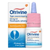Otrivine neusdruppels 0,5 mg/ml oplossing tegen neusverstopping 10 ml