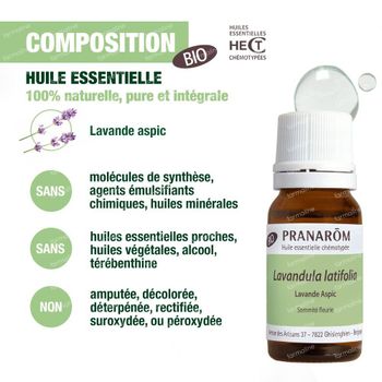 Pranarôm Huile Essentielle Lavande Aspic 10 ml