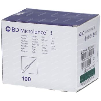 BD Microlance 3 Épingle 21G 1 1/2 RB 0.8x40 mm Vert 100 st