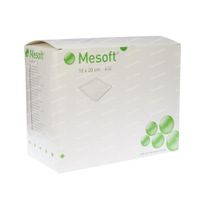 Mesoft® S Compresses en Non Tissé 4 Couches 10 x 20 cm 157400 100 pièces