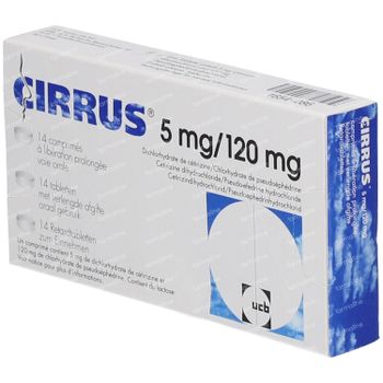 Cirrus 5mg/120mg 14 tabletten