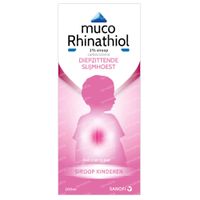Muco Rhinathiol 2% Siroop Kinderen Diepzittende Slijmhoest 200 ml siroop