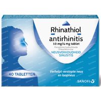 Rhinathiol Antirhinitis 10mg/4mg - Verkoudheid 40 tabletten
