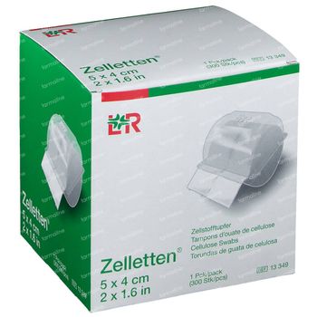 Lohmann & Rauscher Zelletten Tampons Cellulose 5x4cm 13349 300 pièces