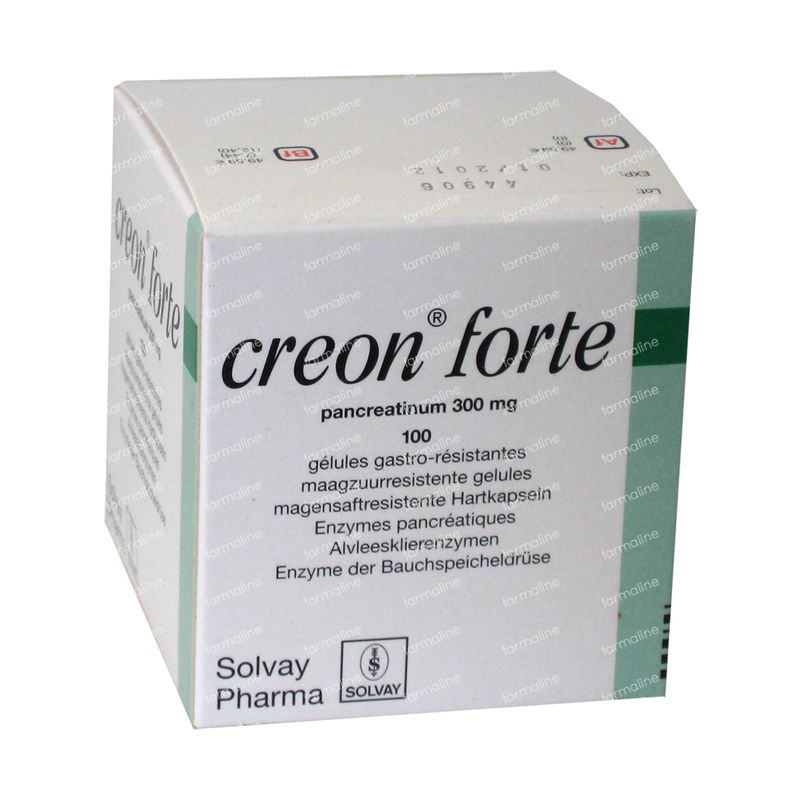 Creon Forte 300mg 100 capsules commander ici en ligne