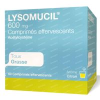 Lysomucil 600mg 60 comprimés effervescents