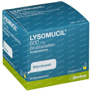 Lysomucil 600mg 60 bruistabletten