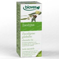 Biover Huile Essentielle Eucalyptus Commun – Voies Respiratoires – Huile Essentielle 100 % Bio 10 ml