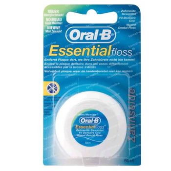 Oral B Essentiële Floss Gewaxt Munt 50 m