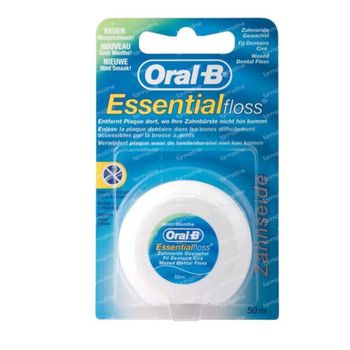 Oral B Essentiële Floss Gewaxt Munt 50 m