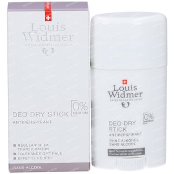 Louis Widmer Deo Dry Stick Antiperspirant Zonder Parfum 50 ml
