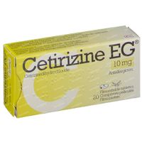 Cetirizine EG 10mg 20  comprimés