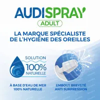 Audispray Adult Hygiène Auriculaire +12 Ans Contre Cérumen Et Bouchons  D'Oreille Spray 50ml