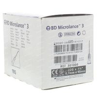 BD Microlance Aiguille Jetable 22g 1 1/2 0,7x40 100 st
