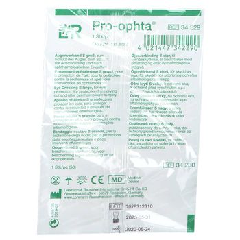 Pro Ophta S Pansement oculaire Large 34229 1 st