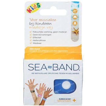 Sea-Band Bracelets Enfants Bleu 2 pièces